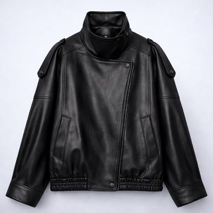 Élise™ — Chaqueta de Cuero Vegano Premium