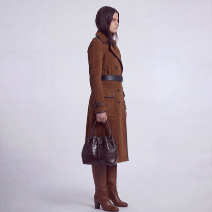 Nataly™ Gabardina de ante