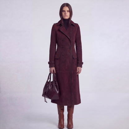 Nataly™ Gabardina de ante