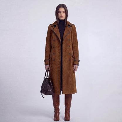 Nataly™ Gabardina de ante