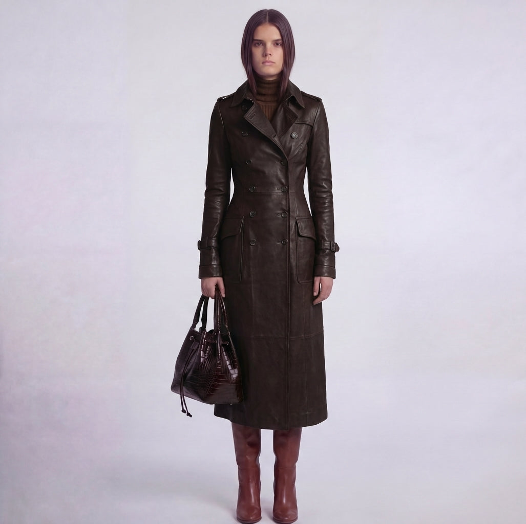 Nataly™ Gabardina de ante